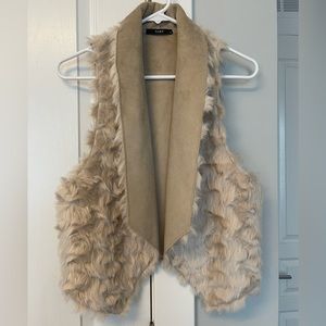 Faux fur vest